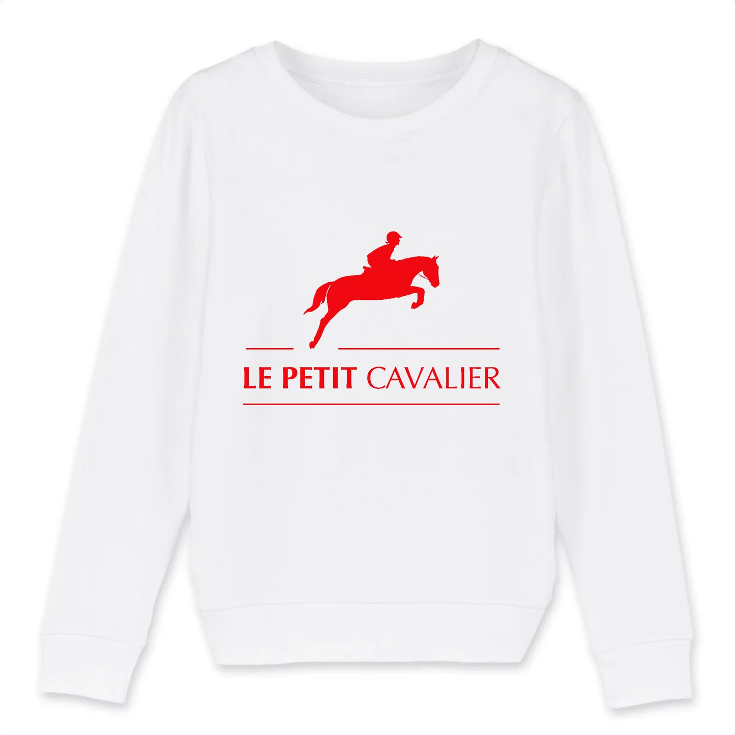 Sweat enfant coton Bio - BASIC - Logo Rouge