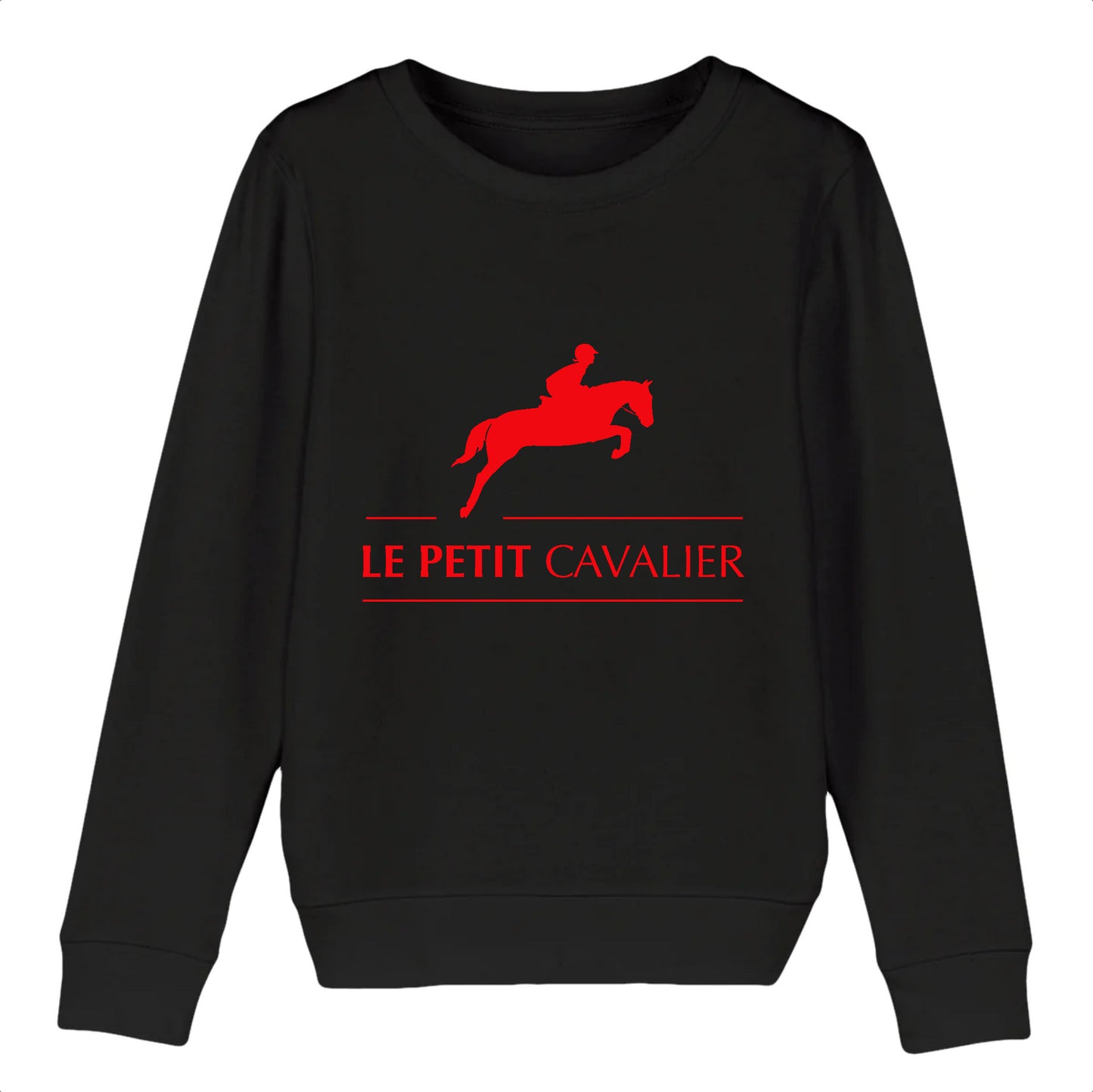 Sweat enfant coton Bio - BASIC - Logo Rouge