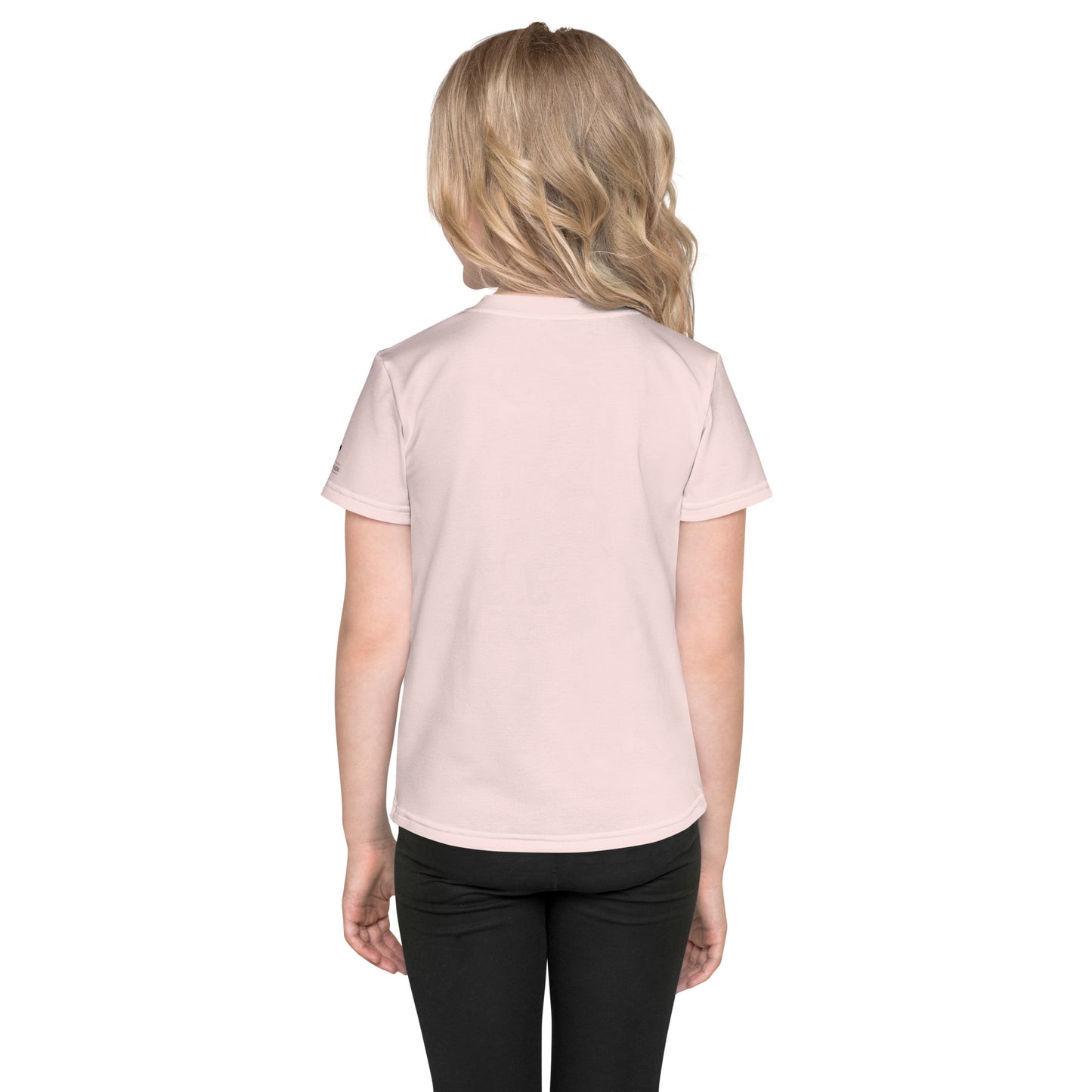 T-shirt technique enfant - Cowgirl logo rose