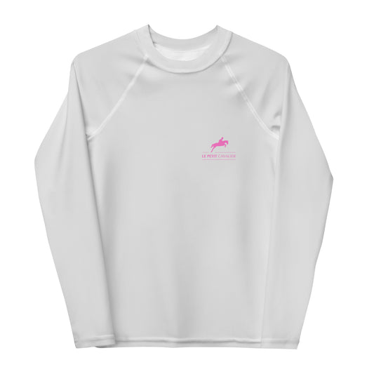 T-shirt technique gris clair manches longues pour adolescents