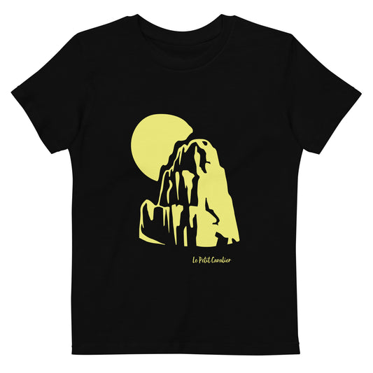 T-shirt enfant 100% coton bio - MOUNTAIN Jaune