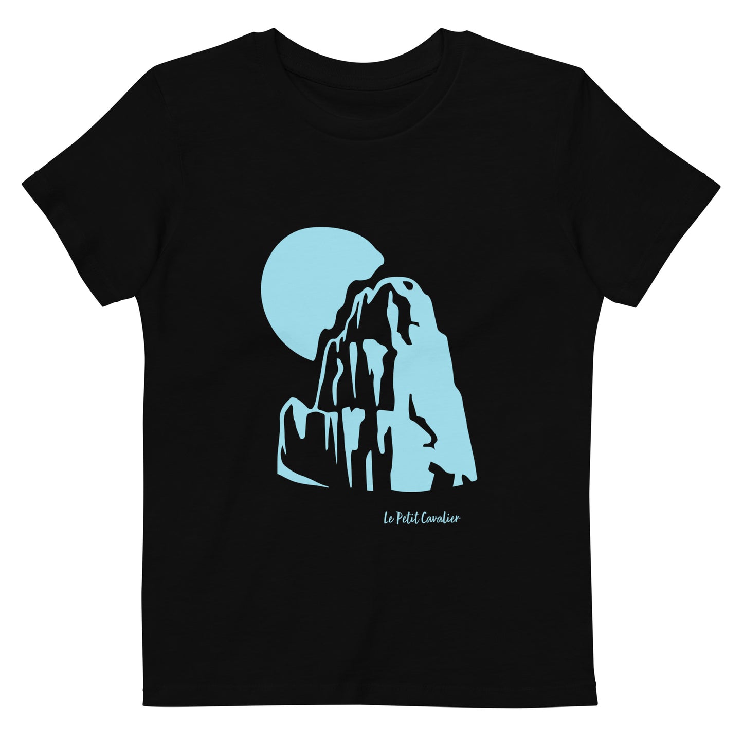 T-shirt enfant 100% coton bio - MOUNTAIN Bleu