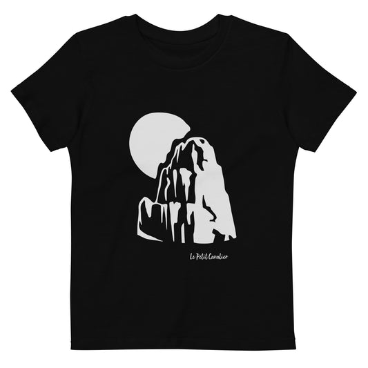 T-shirt enfant 100% coton bio - MOUNTAIN Argent