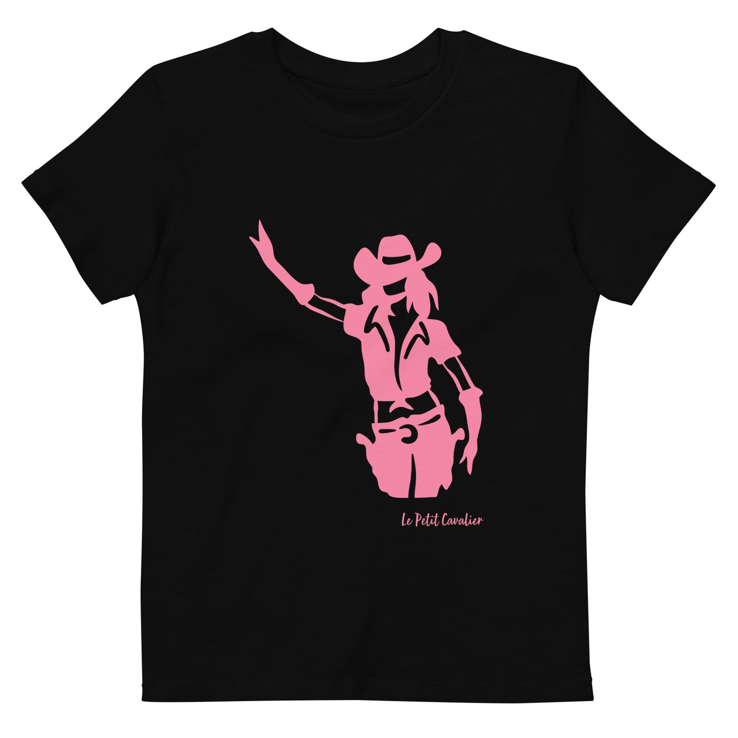 T-shirt enfant 100% coton bio - COWGIRL Rose