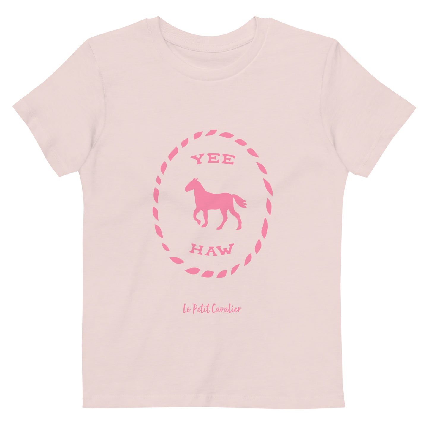 T-shirt enfant 100% coton bio - YEEHAW Rose
