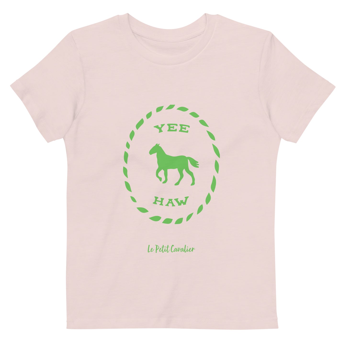 T-shirt enfant 100% coton bio - YEEHAW Vert