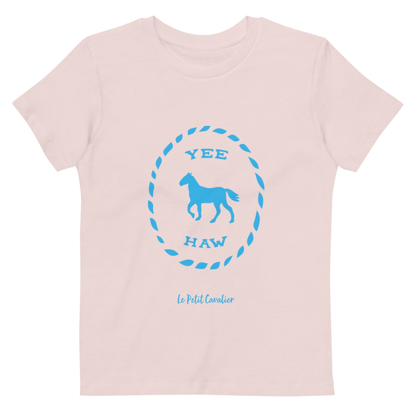 T-shirt enfant 100% coton bio - YEEHAW Bleu