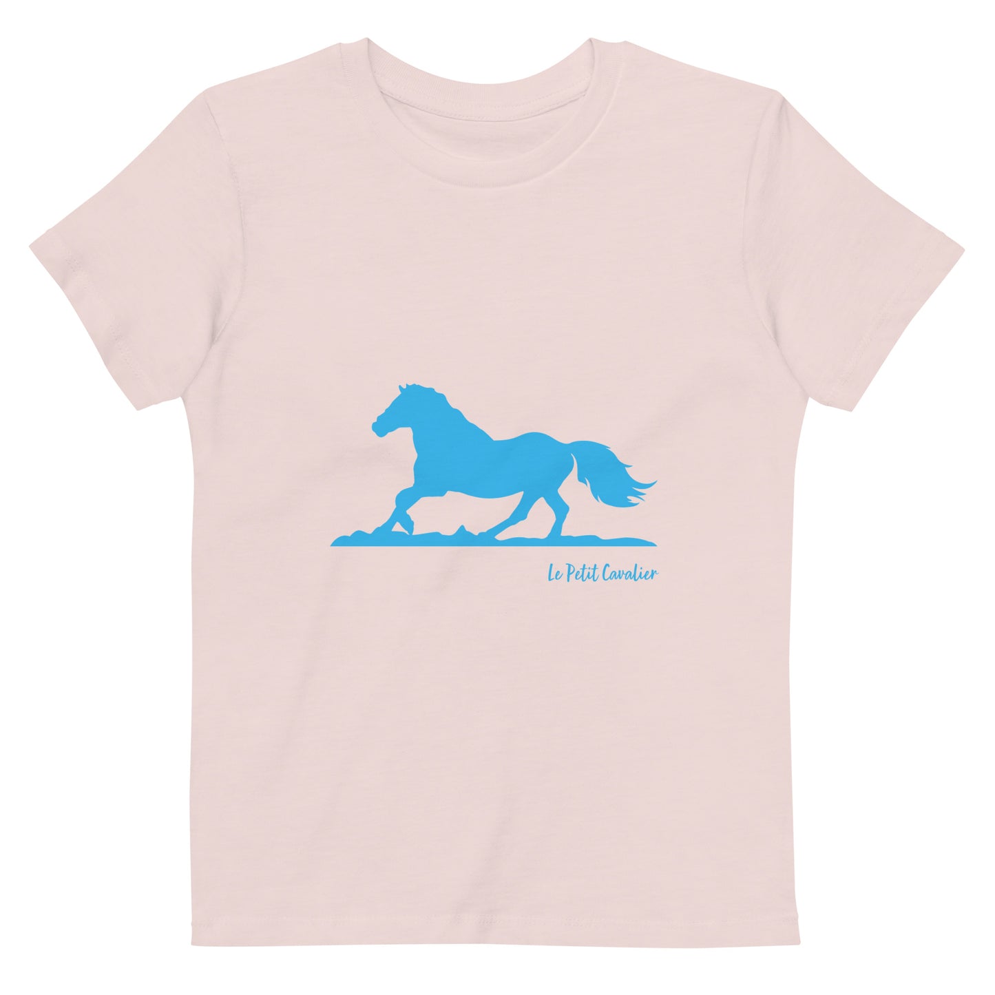 T-shirt enfant 100% coton bio - Cheval Bleu