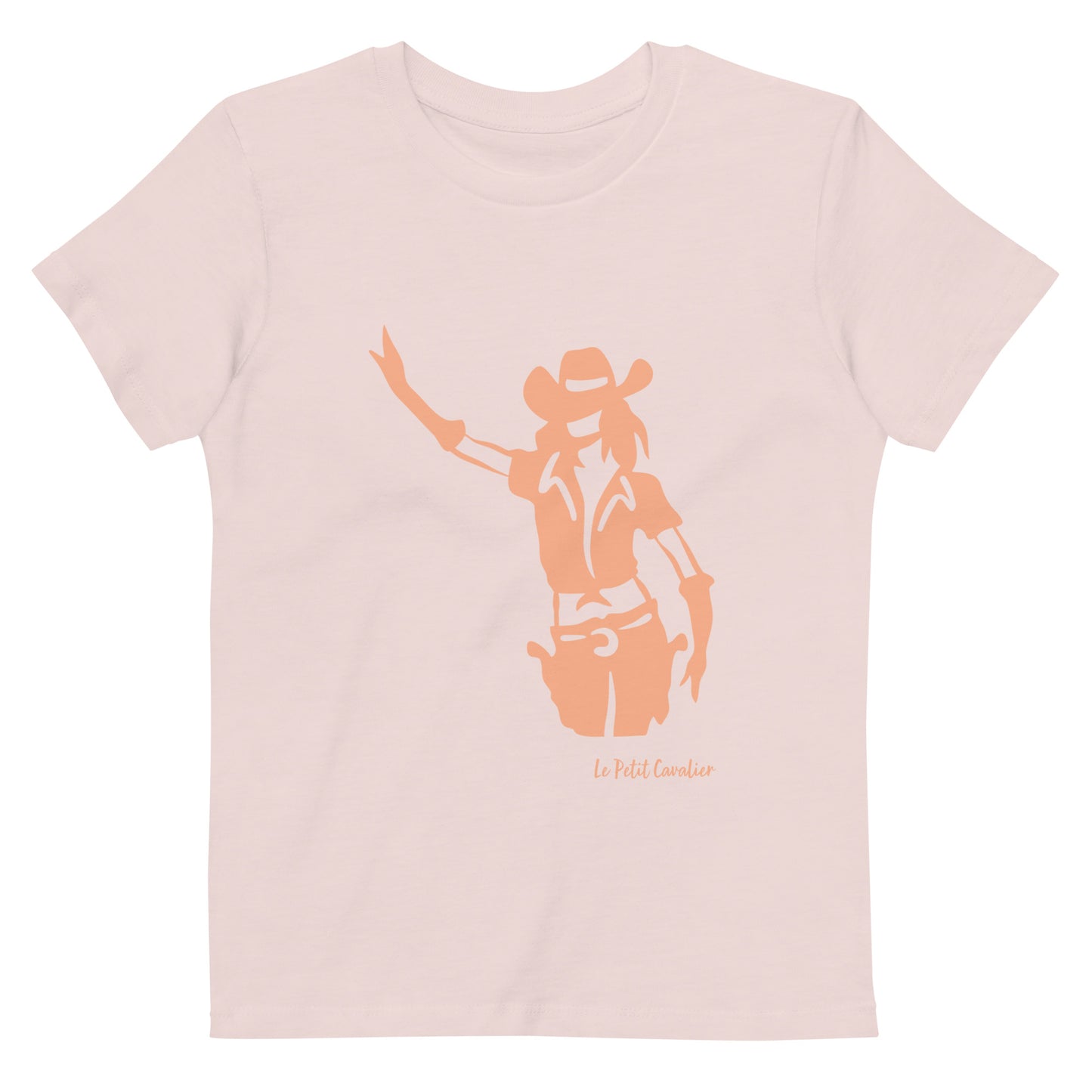 T-shirt enfant 100% coton bio - COWGIRL Orange