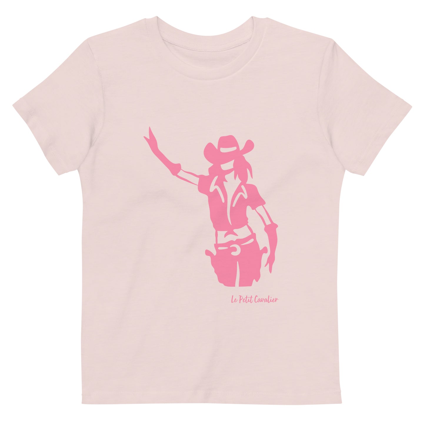 T-shirt enfant 100% coton bio - COWGIRL Rose