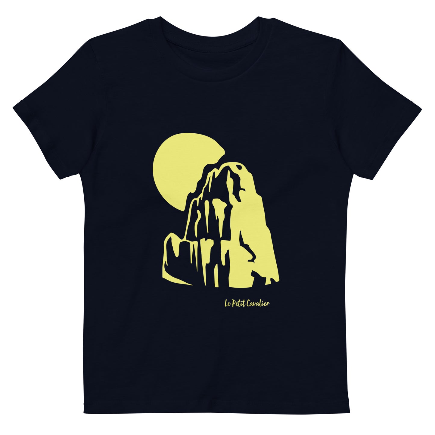 T-shirt enfant 100% coton bio - MOUNTAIN Jaune
