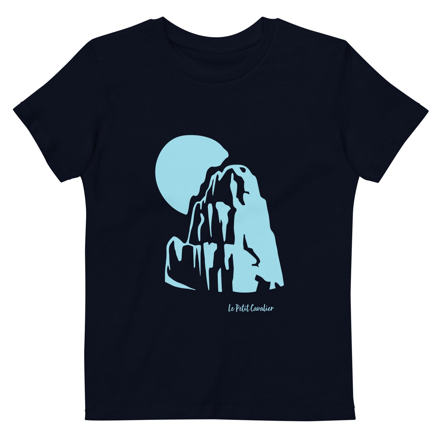 T-shirt enfant 100% coton bio - MOUNTAIN Bleu