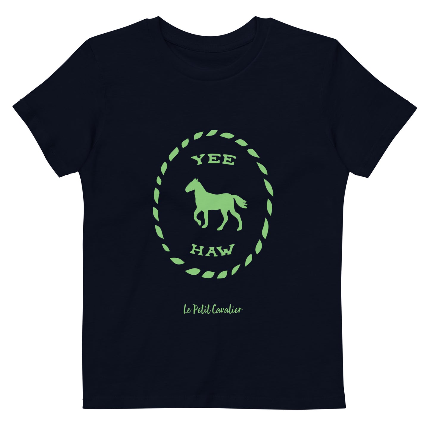 T-shirt enfant 100% coton bio - YEEHAW Vert