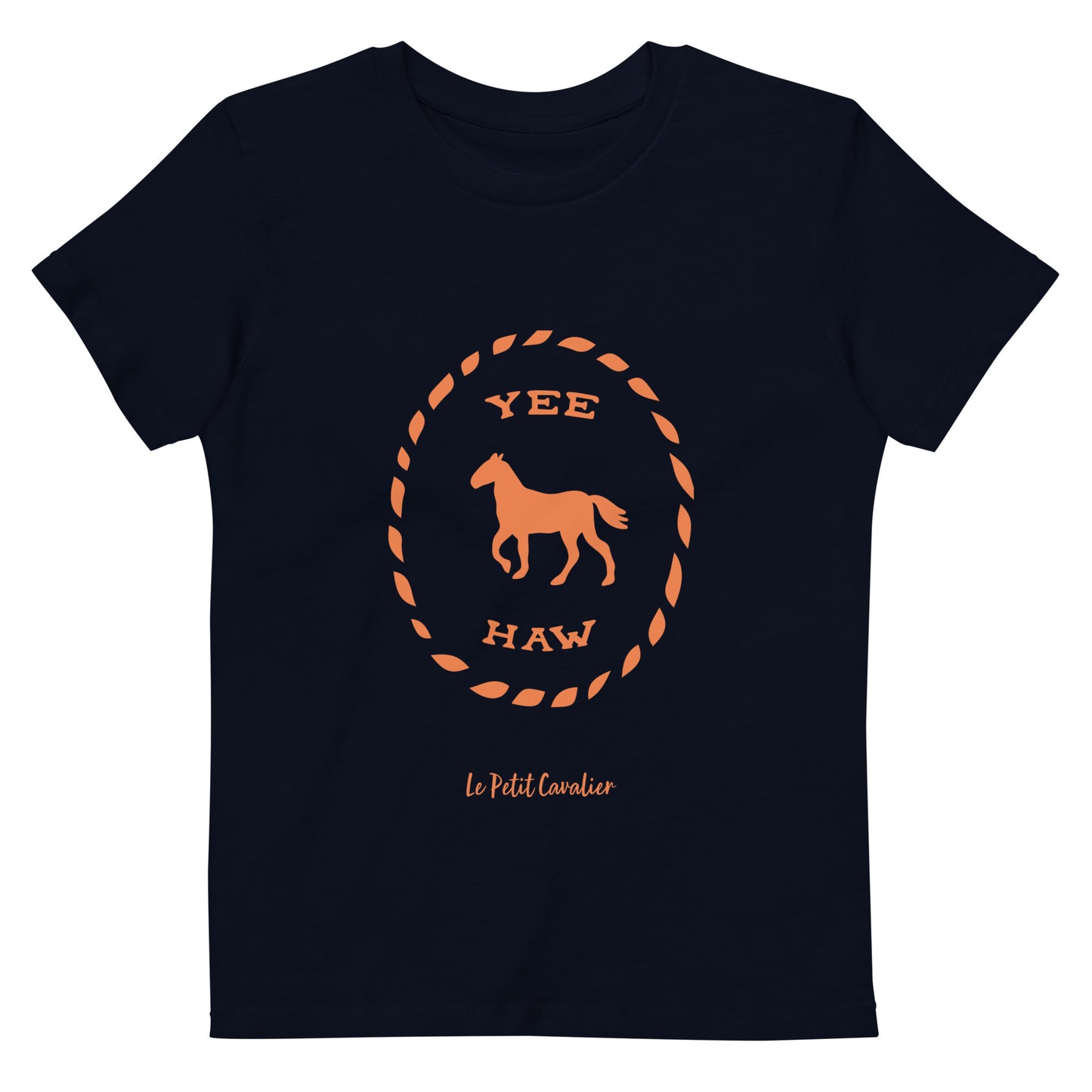 T-shirt enfant 100% coton bio - YEEHAW Orange