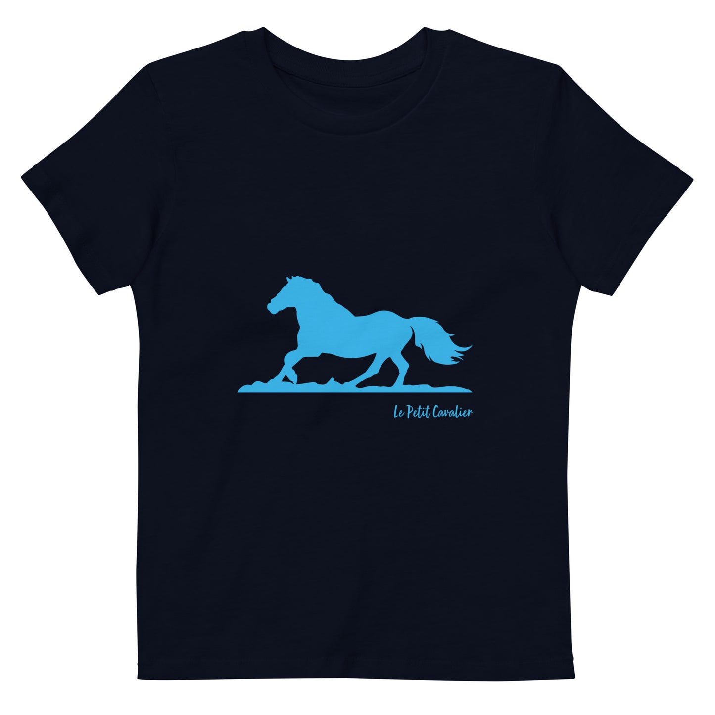 T-shirt enfant 100% coton bio - Cheval Bleu
