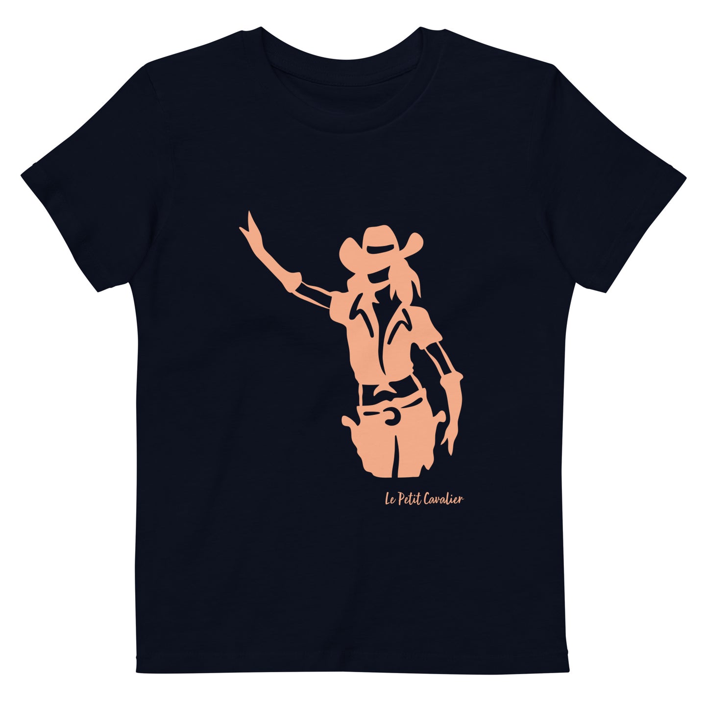 T-shirt enfant 100% coton bio - COWGIRL Orange