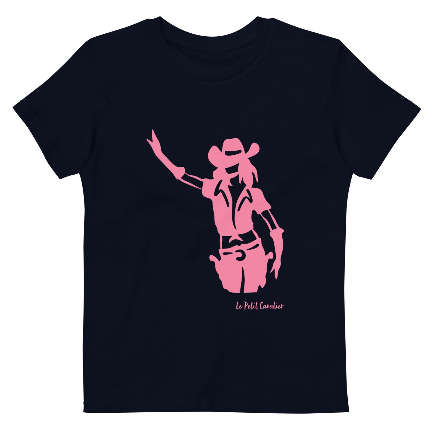 T-shirt enfant 100% coton bio - COWGIRL Rose