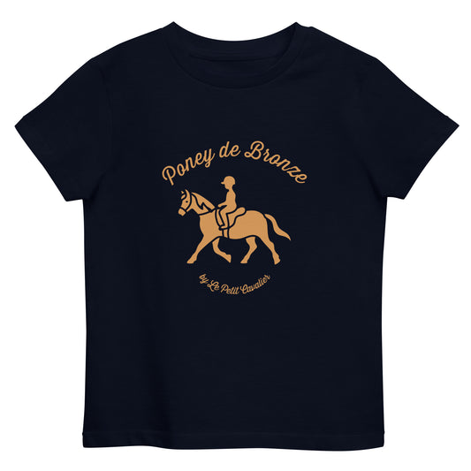 T-shirt enfant 100% coton bio - Poney de Bronze