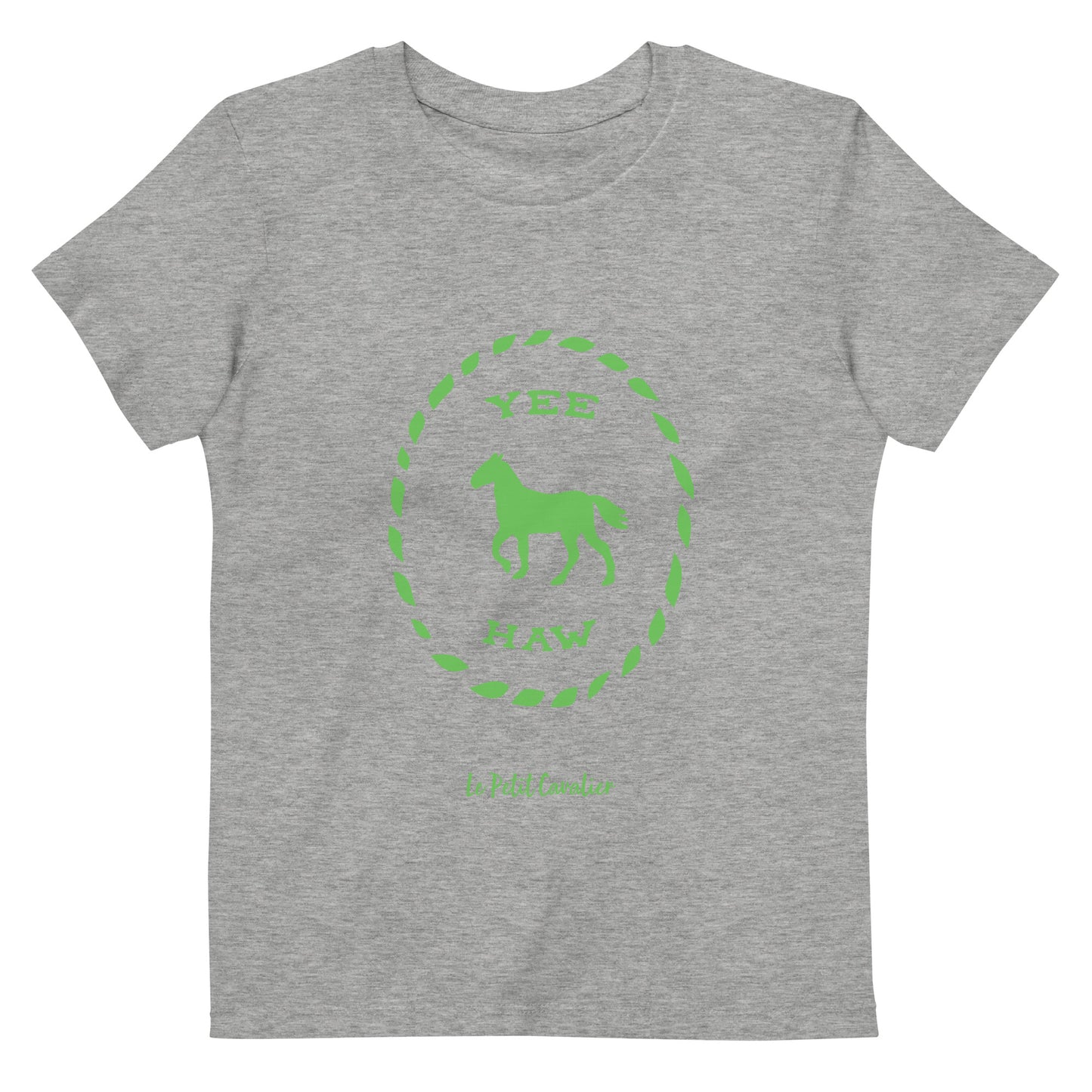 T-shirt enfant 100% coton bio - YEEHAW Vert