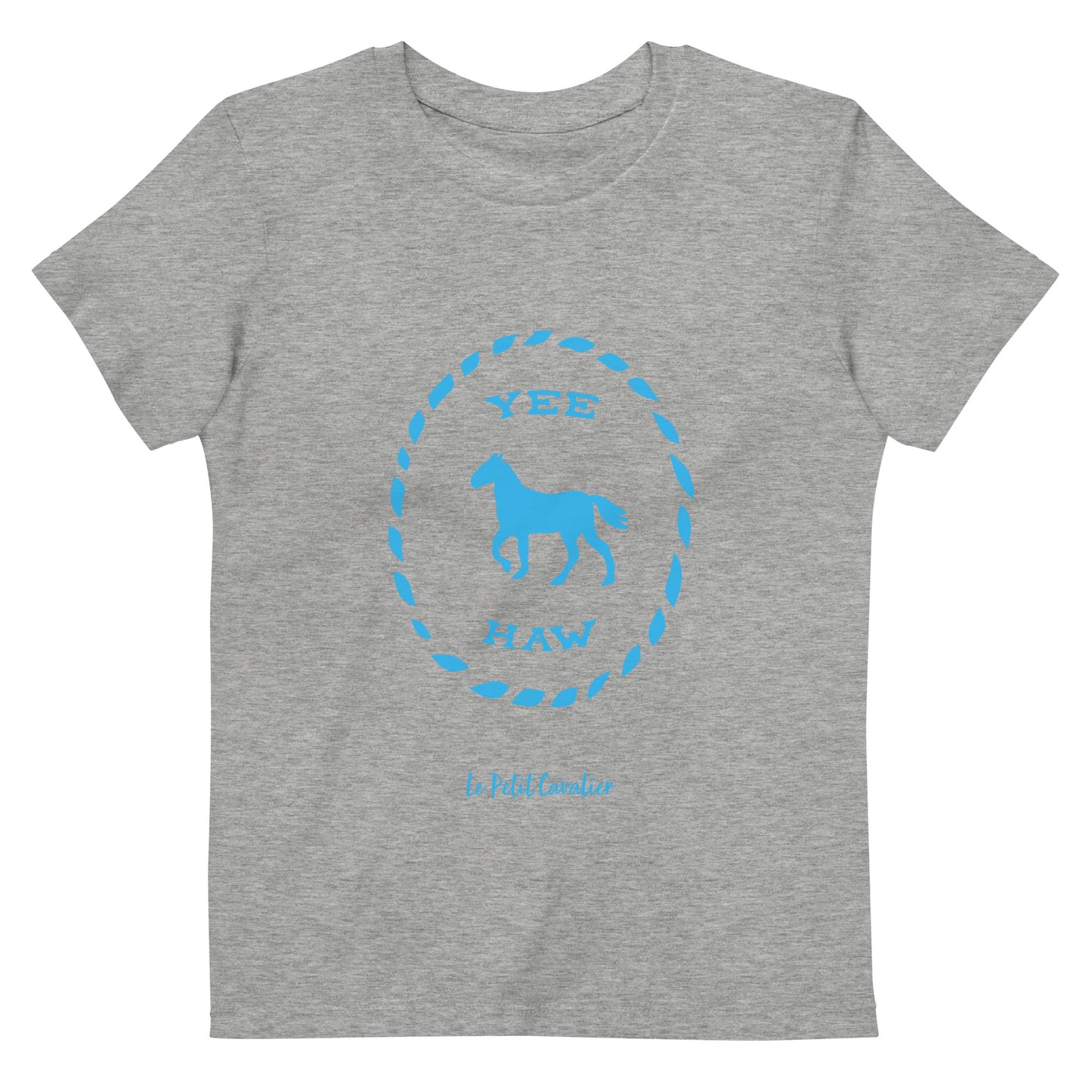 T-shirt enfant 100% coton bio - YEEHAW Bleu