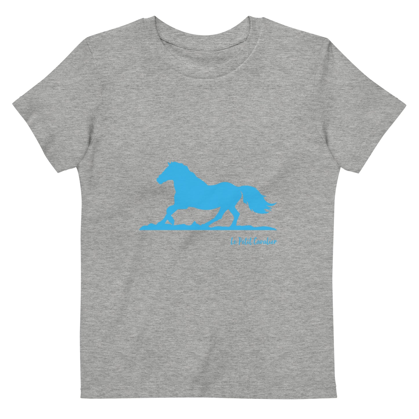 T-shirt enfant 100% coton bio - Cheval Bleu