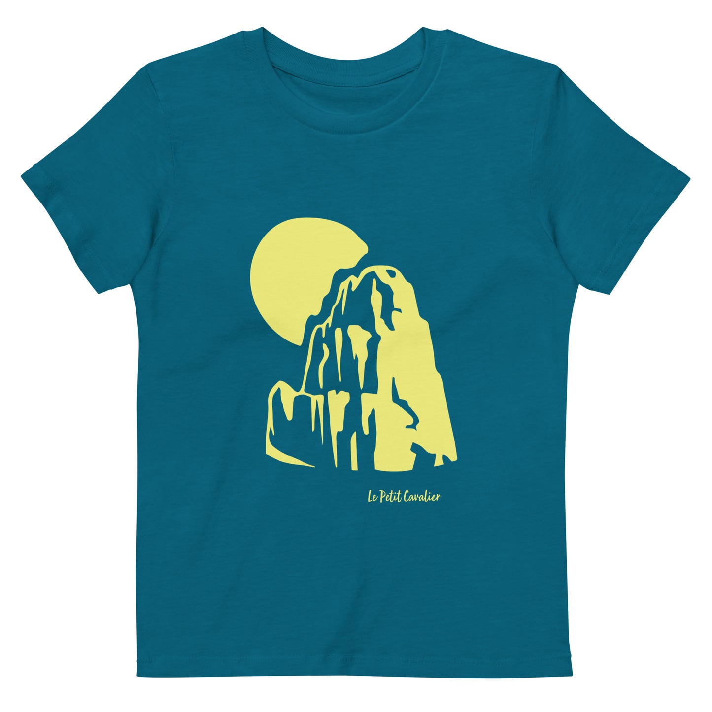 T-shirt enfant 100% coton bio - MOUNTAIN Jaune