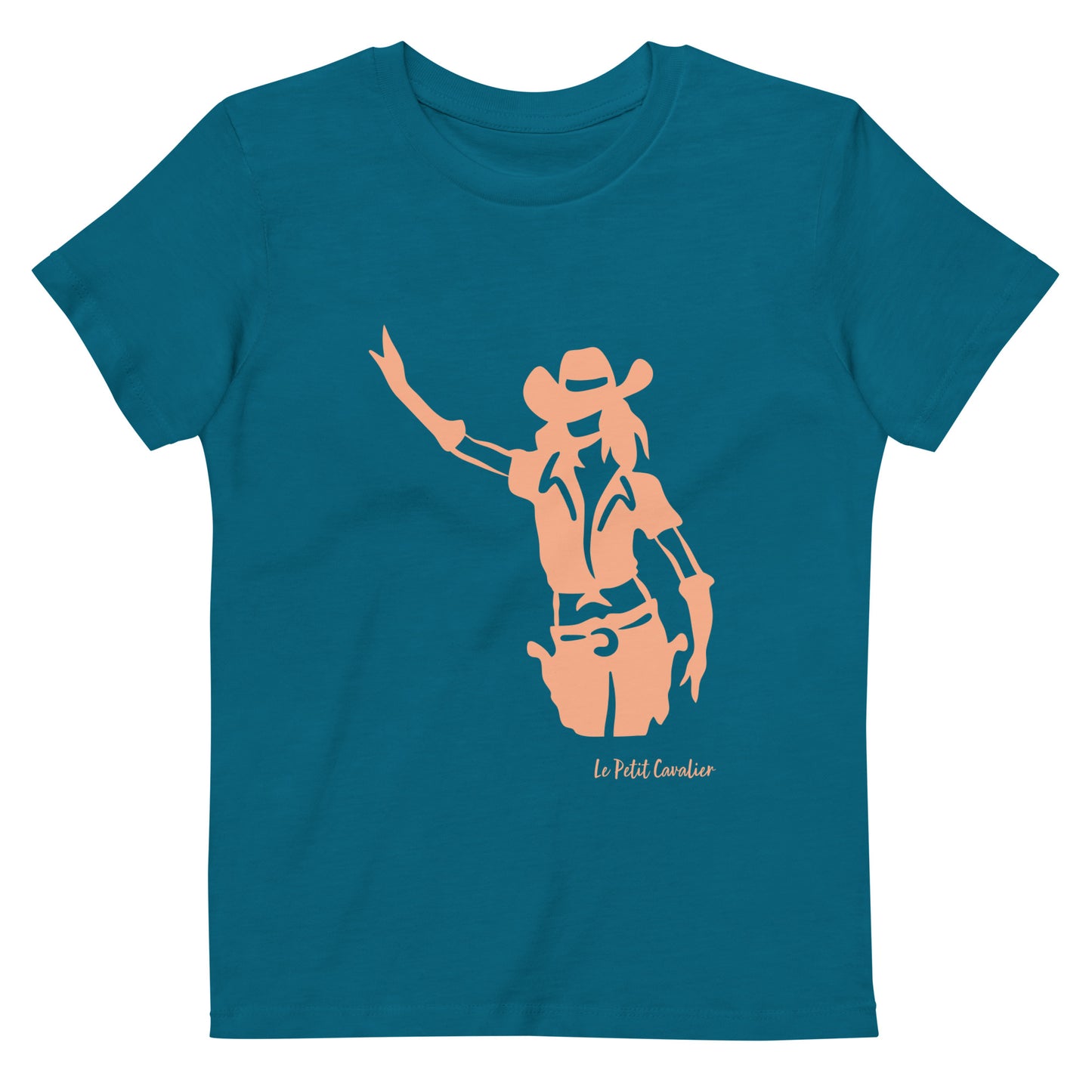 T-shirt enfant 100% coton bio - COWGIRL Orange