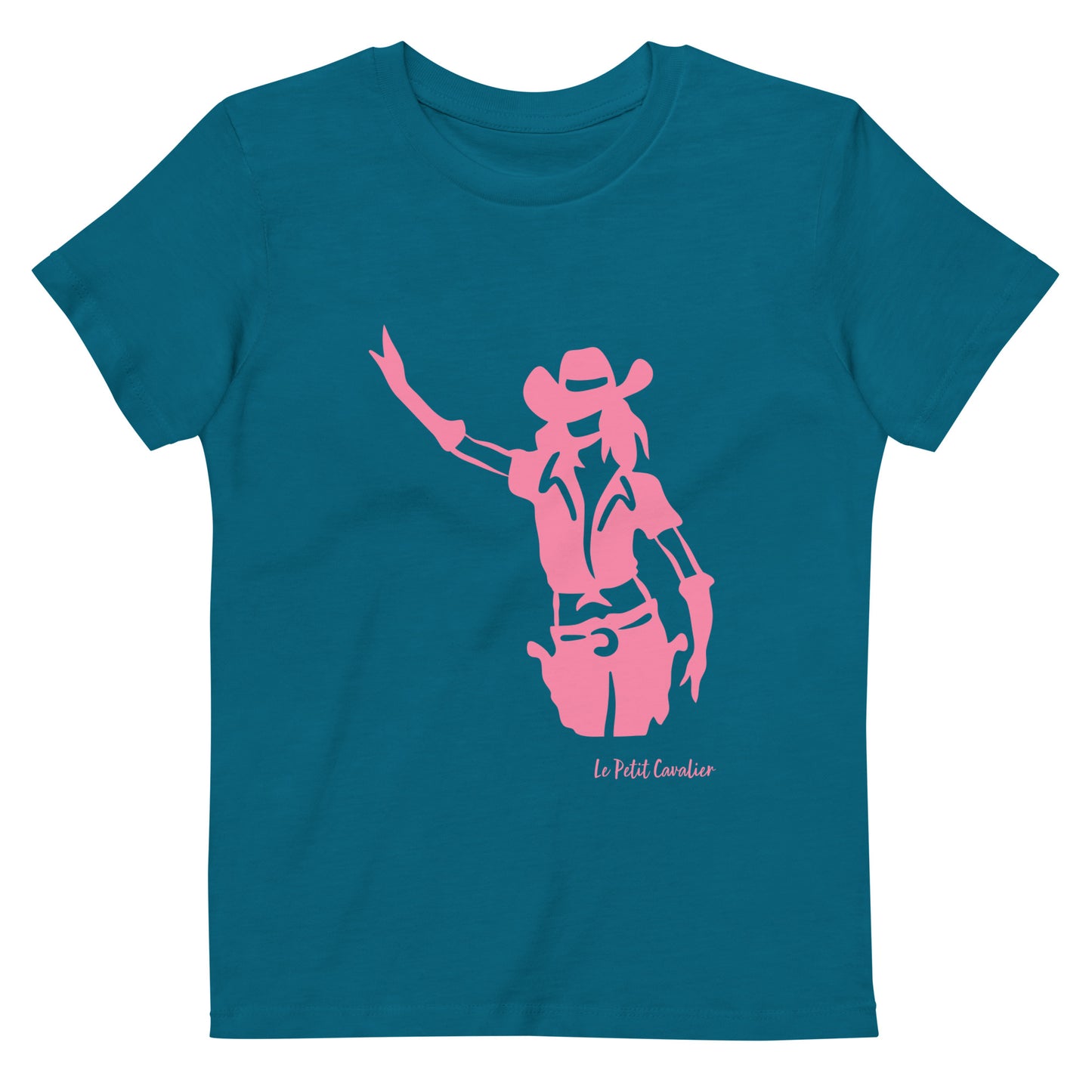 T-shirt enfant 100% coton bio - COWGIRL Rose
