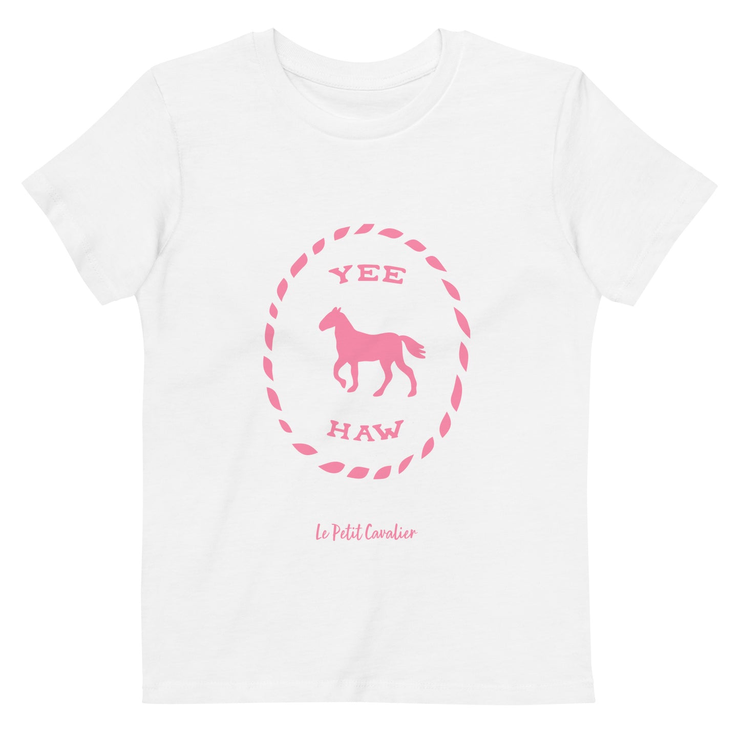 T-shirt enfant 100% coton bio - YEEHAW Rose