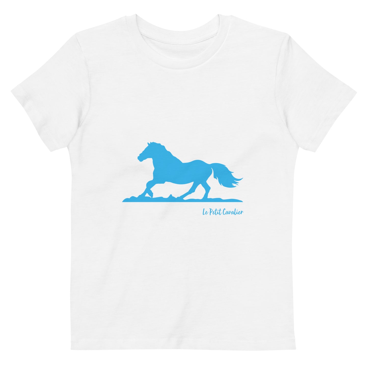 T-shirt enfant 100% coton bio - Cheval Bleu