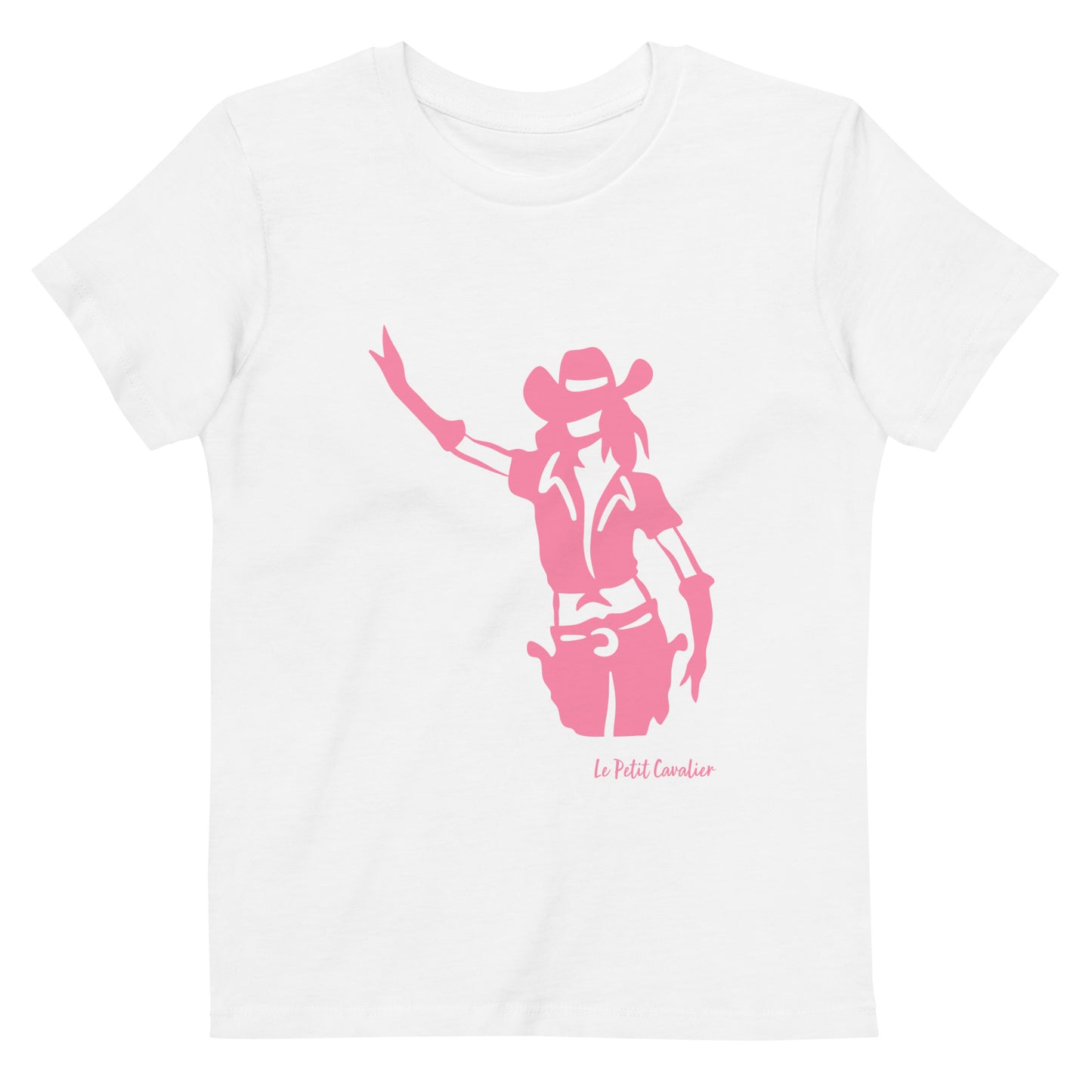 T-shirt enfant 100% coton bio - COWGIRL Rose