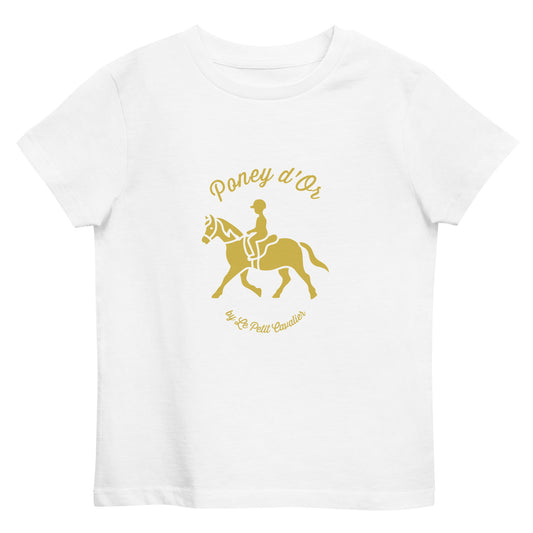 T-shirt enfant 100% coton bio - Poney d'Or