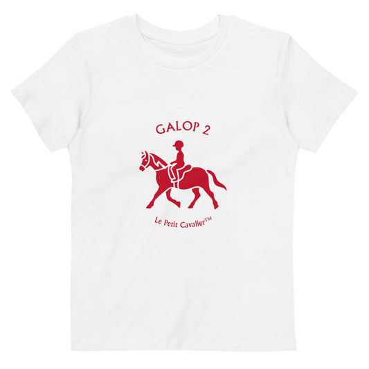 T-shirt enfant 100% coton bio - Equitation Galop 2