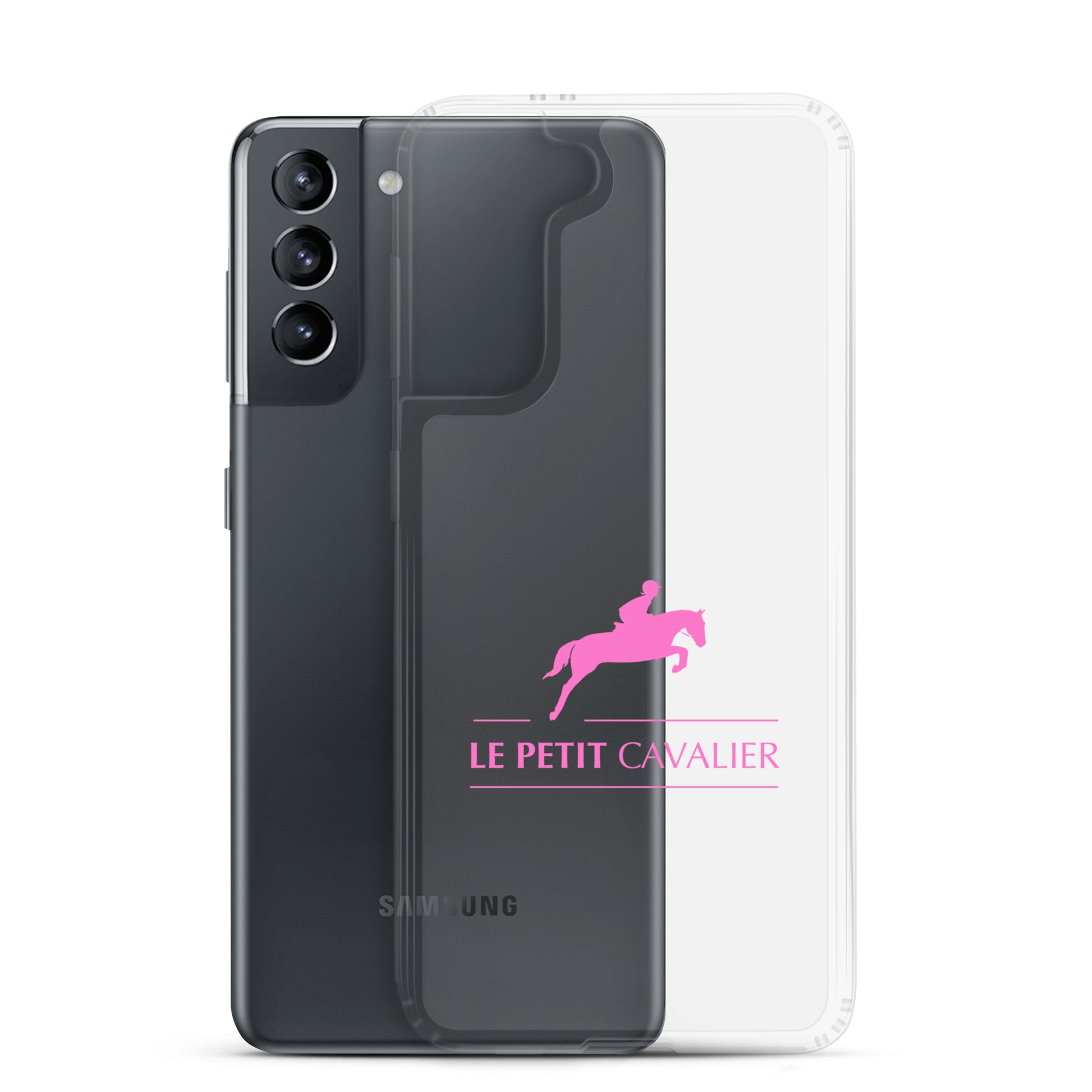 Coque/Protection Téléphone Samsung - Logo cheval rose – Le Petit Cavalier